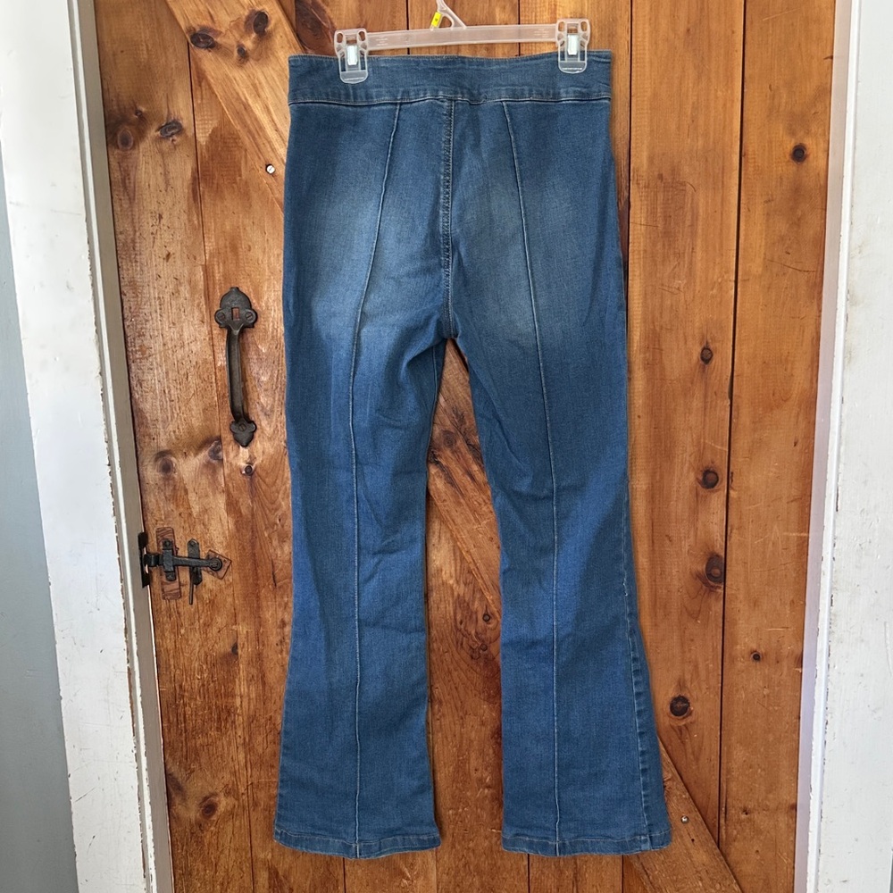 Sincerely Jules Y2K‎ Boho Flare Jeans in Blue belted boho festival belted hippie - Picture 2 of 4